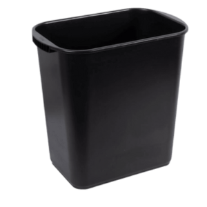 Bote rectangular Negro Chico