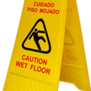 Señalética de Plastico de 60 cms. Piso Mojado